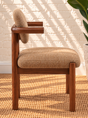 Caroline Dining Chair in Toffee Brown