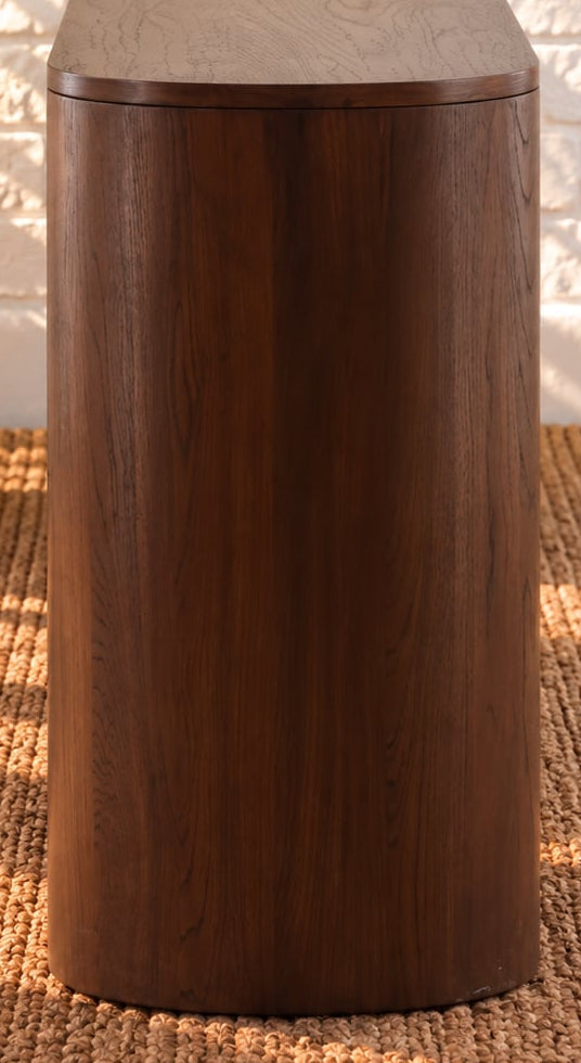 Carson Six-Door Credenza in Natural Brown Wood