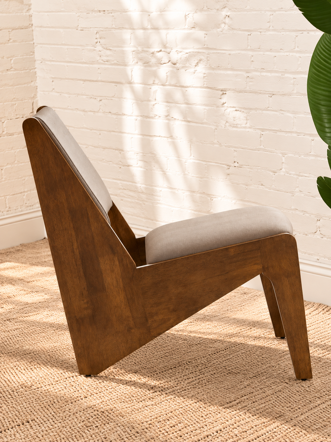 Catalina Lounge Chair in Warm Brown