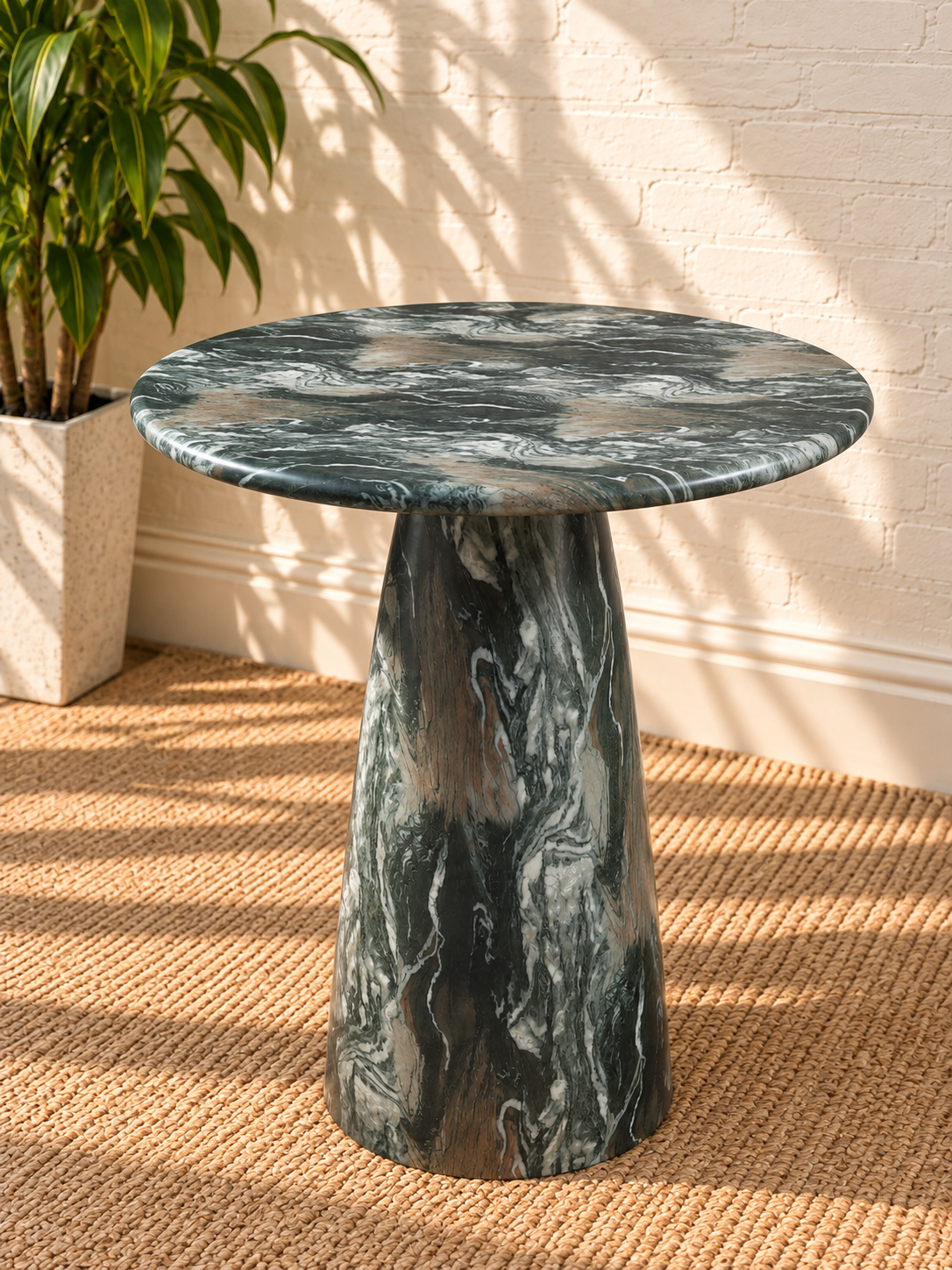 Celine Marble Counter Table in Sage