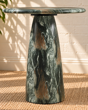 Celine Marble Counter Table in Sage