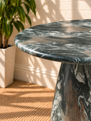Celine Marble Counter Table in Sage
