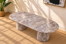 Celine Marble Dining Table in Mocha