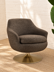 Cleo Lounge Chair in Mocha