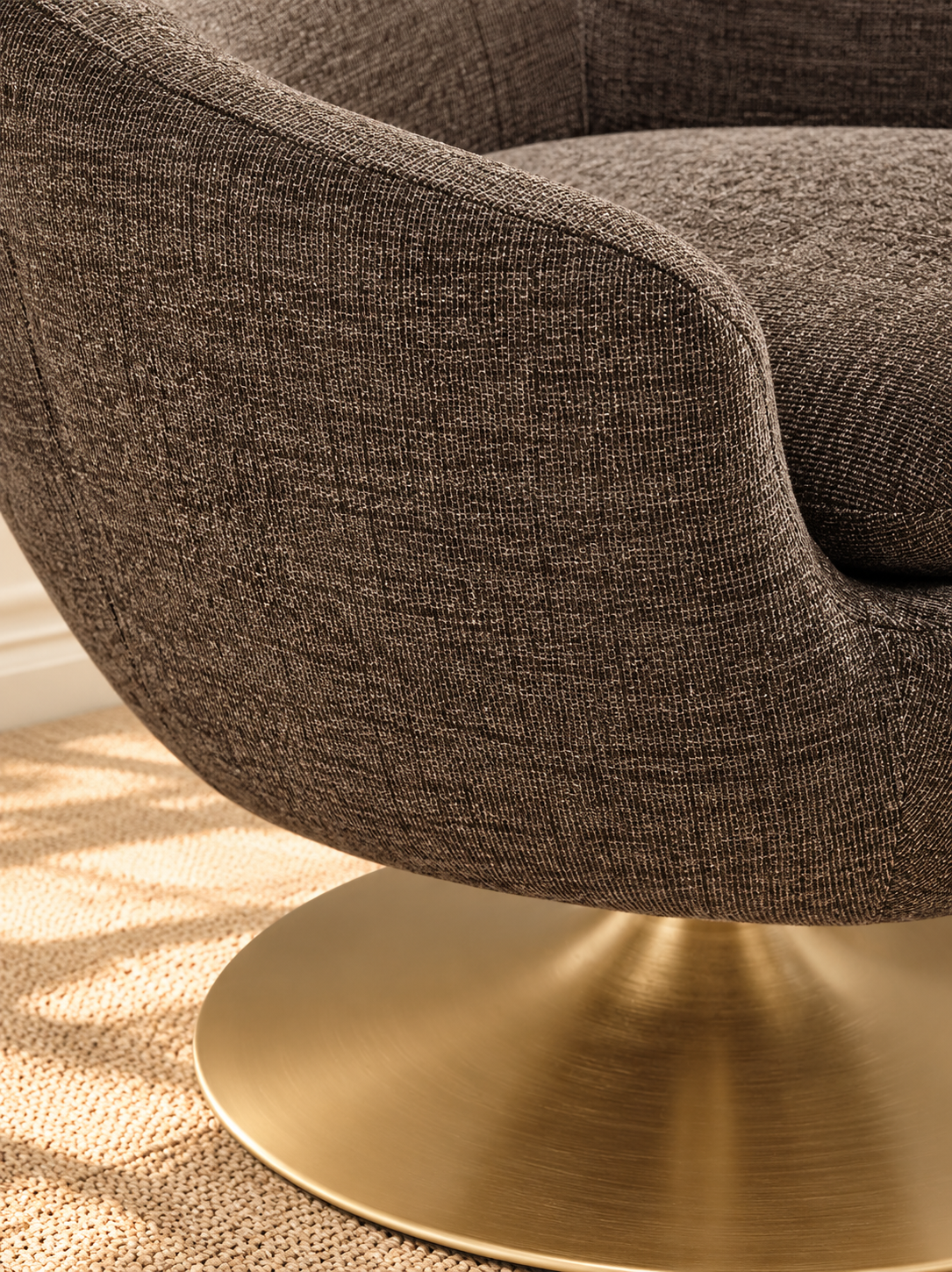 Cleo Lounge Chair in Mocha