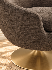 Cleo Lounge Chair in Mocha