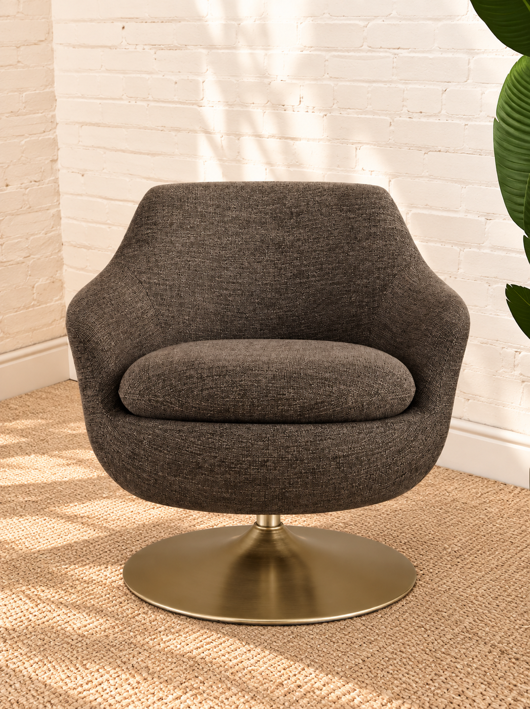Cleo Lounge Chair in Mocha