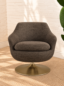 Cleo Lounge Chair in Mocha