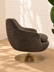 Cleo Lounge Chair in Mocha