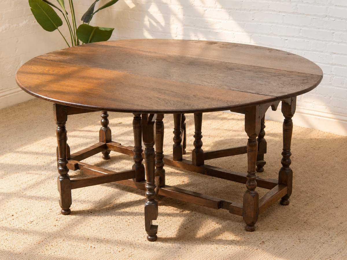 Antique Drop Leaf Dining Table