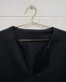 Vintage Black Blouse with Bell Sleeves