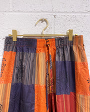 Flowy Graphic Pants in Oranges and Reds
