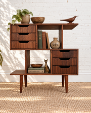 Palo Alto Six-Drawer Bookcase