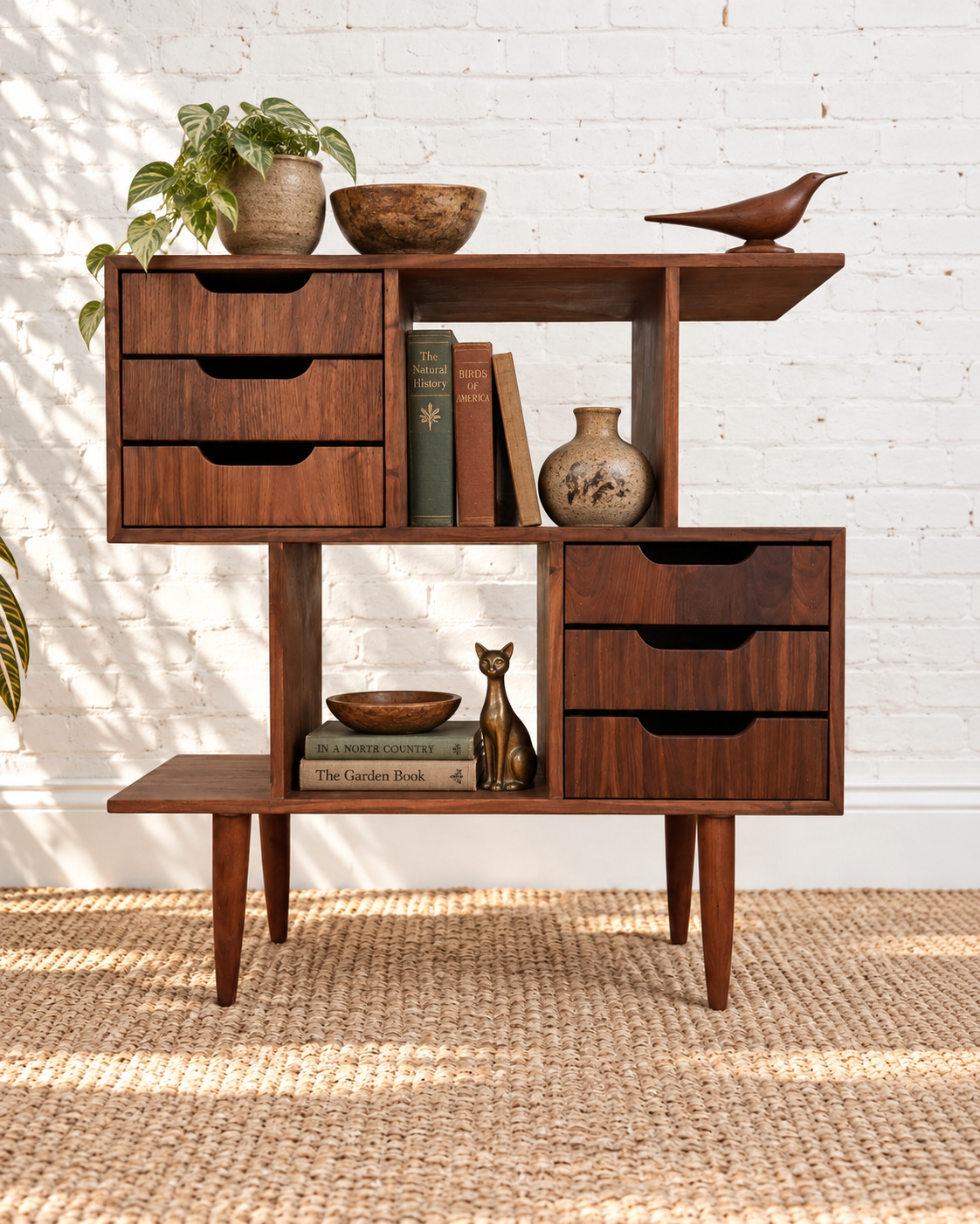 Palo Alto Six-Drawer Bookcase