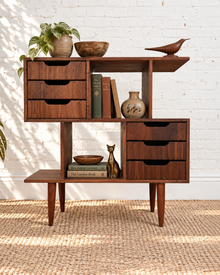 Palo Alto Six-Drawer Bookcase