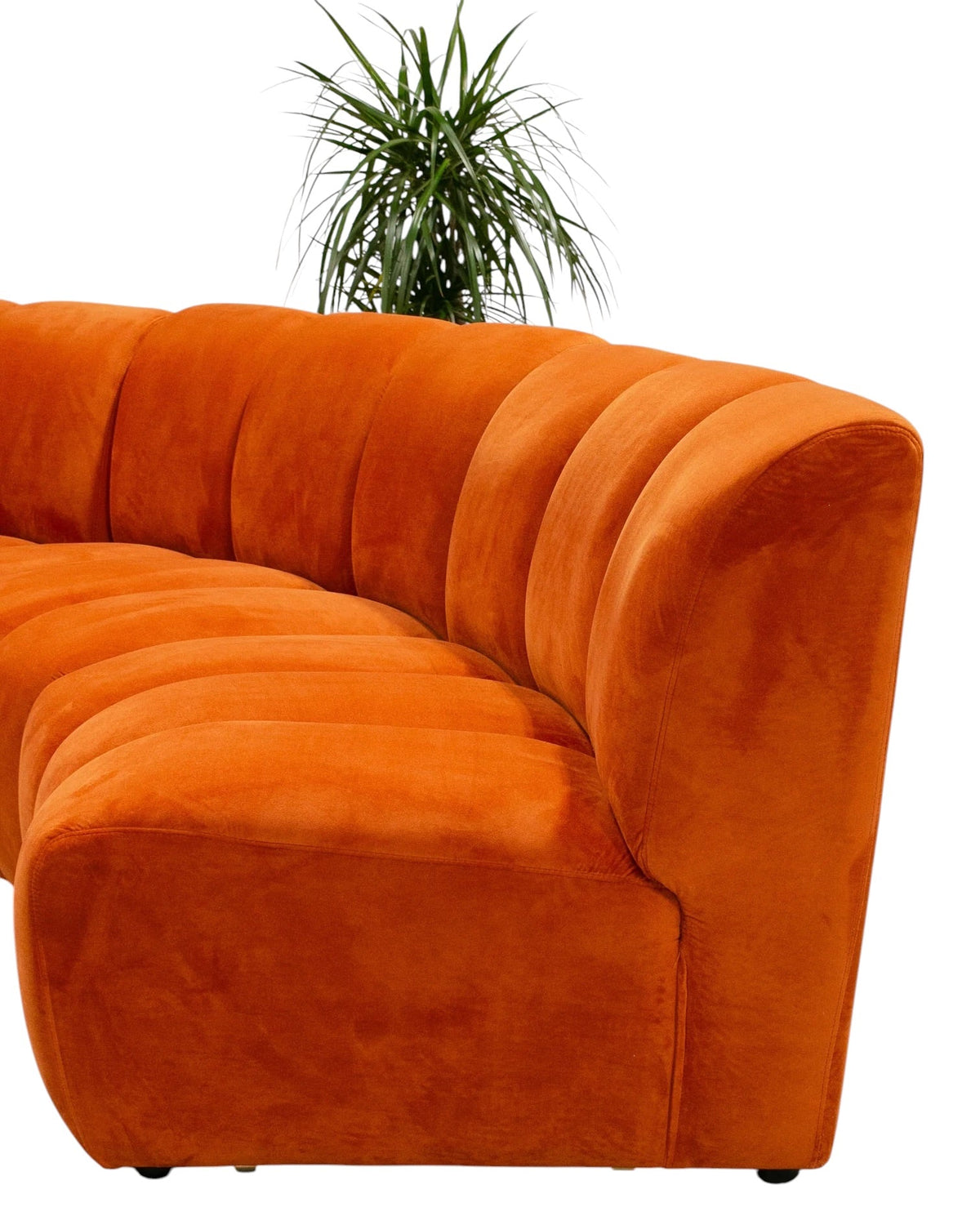 Burnt Orange Chic Circle Sofa