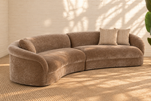 Ellie Sectional Sofa in Mocha Beige