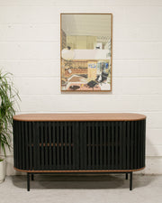 Johannesburg Buffet Credenza in Black & Walnut