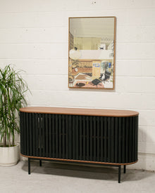Johannesburg Buffet Credenza in Black & Walnut