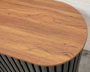 Johannesburg Buffet Credenza in Black & Walnut