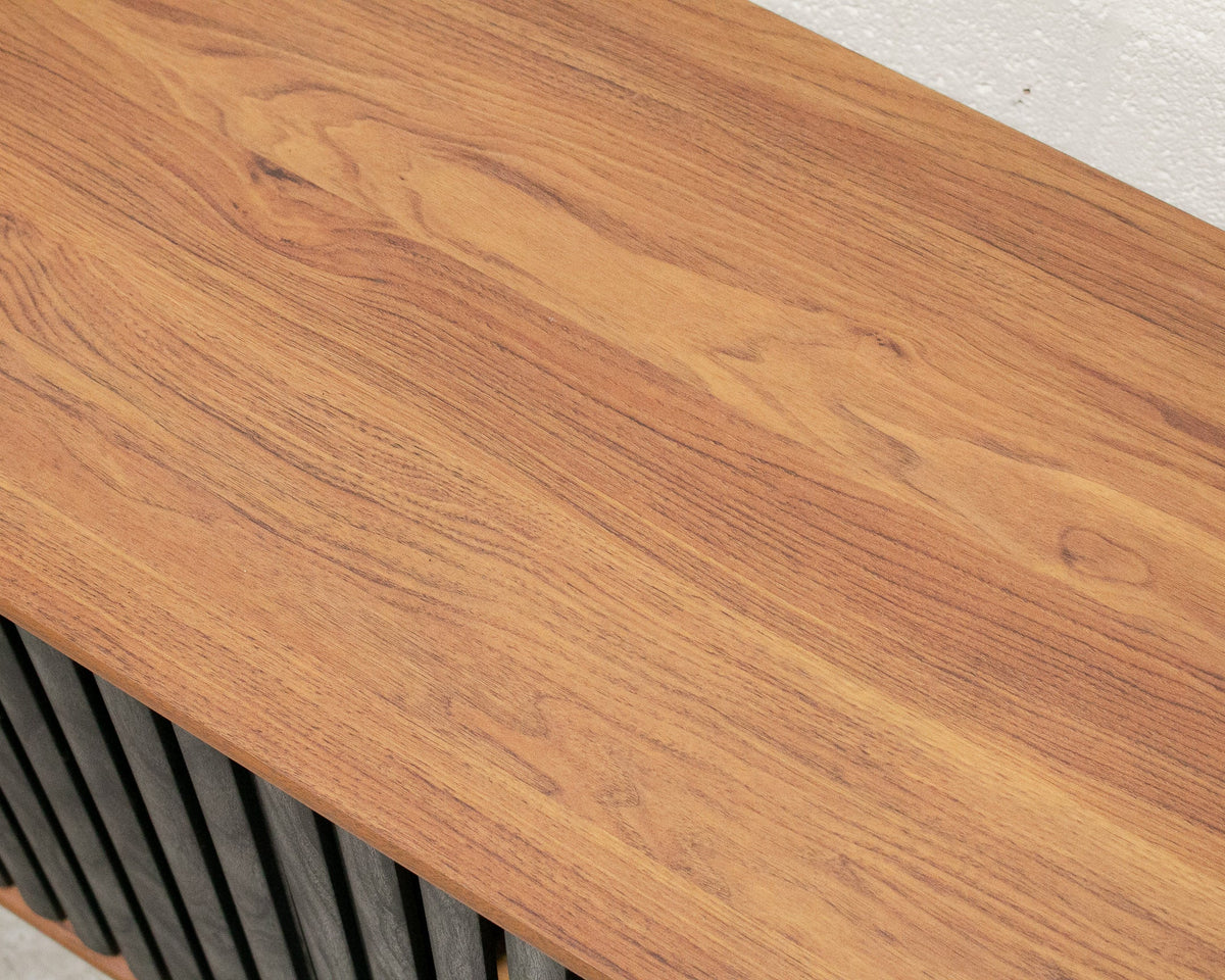 Johannesburg Buffet Credenza in Black & Walnut