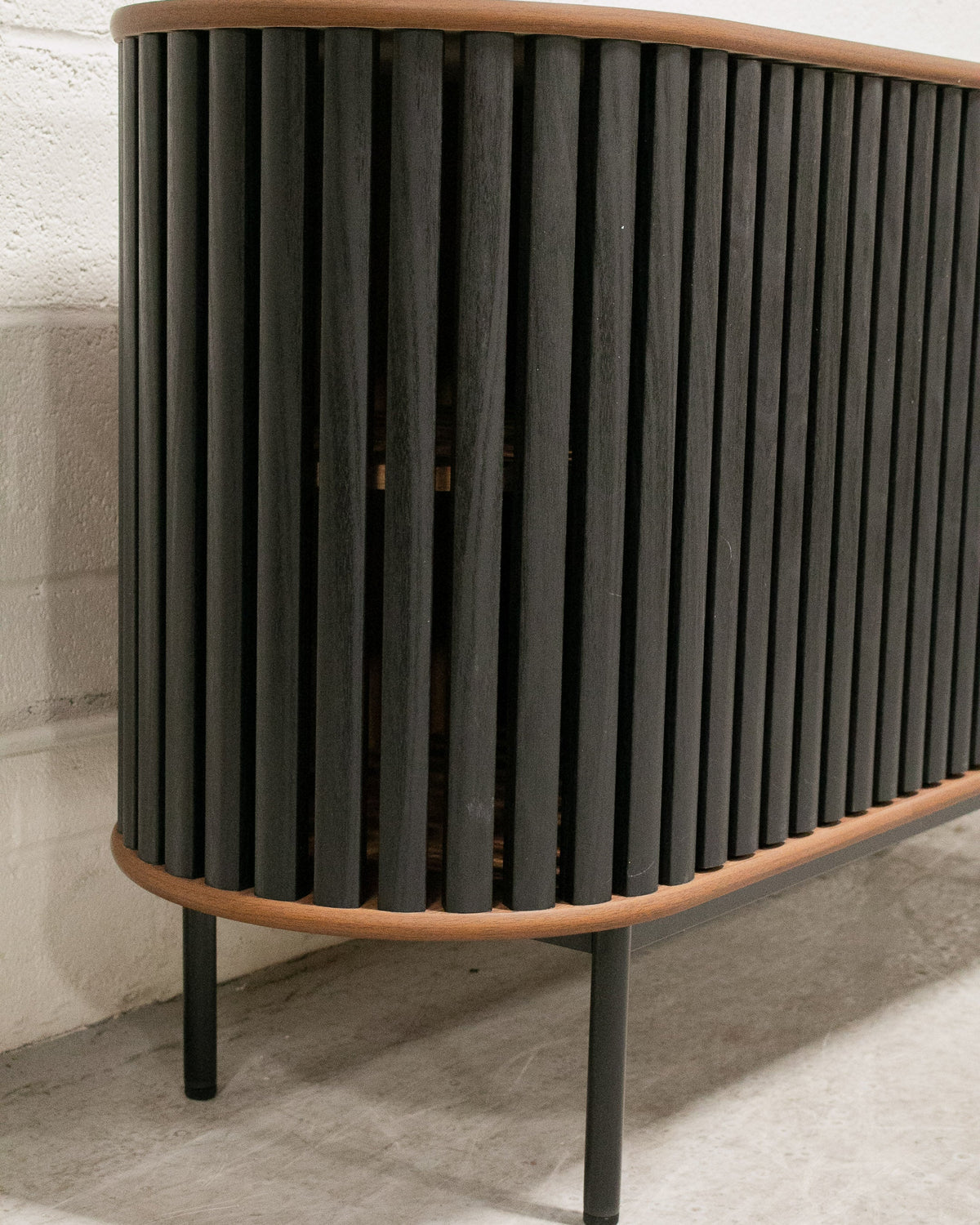 Johannesburg Buffet Credenza in Black & Walnut