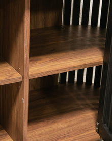 Johannesburg Buffet Credenza in Black & Walnut