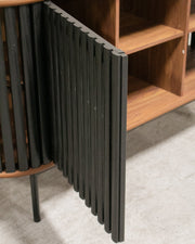 Johannesburg Buffet Credenza in Black & Walnut
