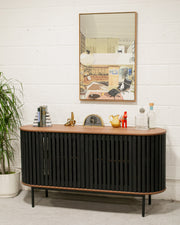 Johannesburg Buffet Credenza in Black & Walnut