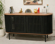 Johannesburg Buffet Credenza in Black & Walnut