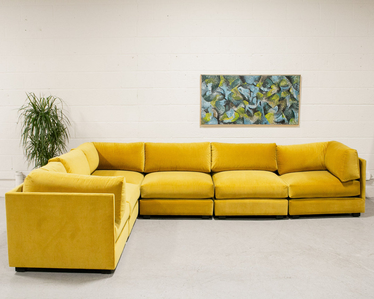 Sebastian 6 piece Sofa in Citron