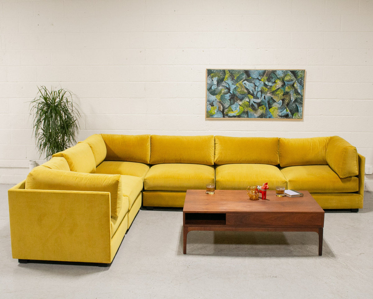 Sebastian 6 piece Sofa in Citron