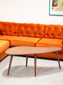 Walnut Boomerang Coffee Table