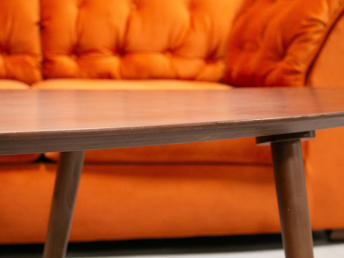 Walnut Boomerang Coffee Table
