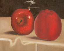 Apples on a Silk Table Oil Painting
