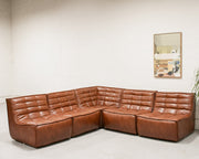 Recycled Leather 5 Piece Juno Sofa
