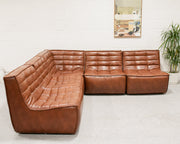 Recycled Leather 5 Piece Juno Sofa