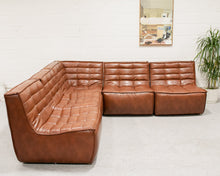 Recycled Leather 5 Piece Juno Sofa