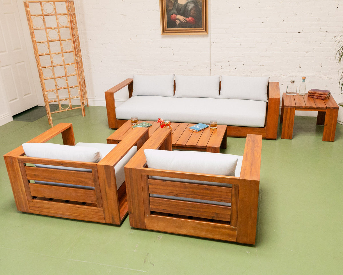 Zoe Modern 5 Piece Outdoor Lounge Set