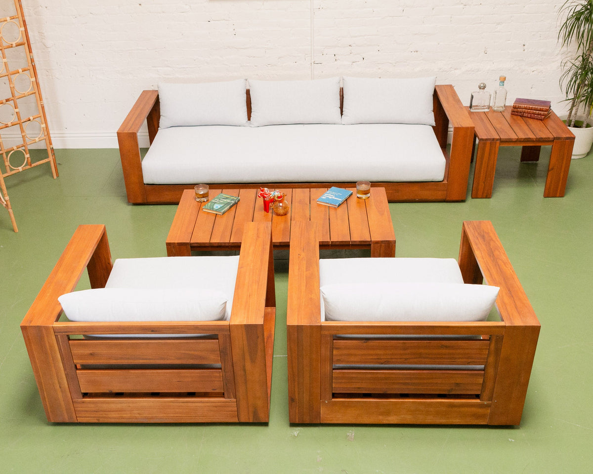 Zoe Modern 5 Piece Outdoor Lounge Set