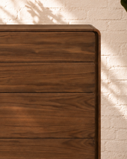 Finley Five-Drawer Dresser in Warm Walnut