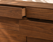 Finley Six-Drawer Dresser in Warm Walnut