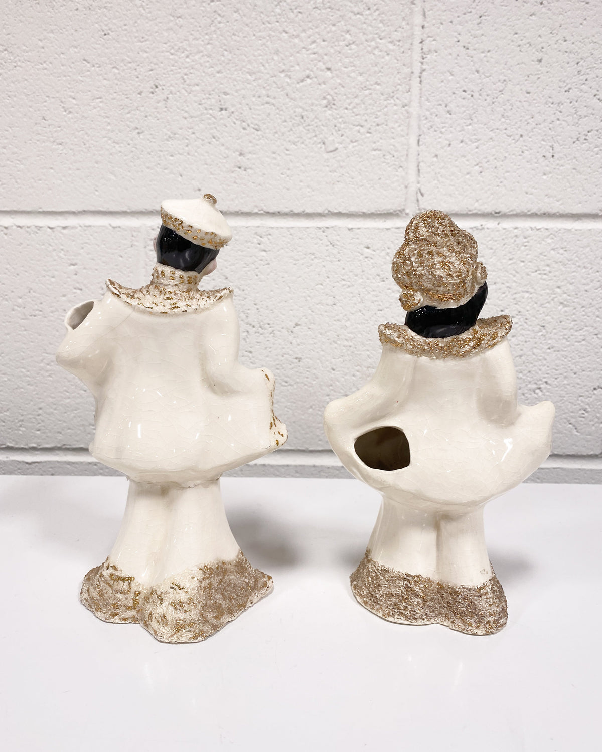 Vintage Florence Ceramics Asian Couple Figurines
