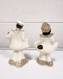 Vintage Florence Ceramics Asian Couple Figurines