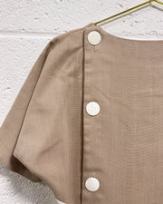 Vintage Dress in Beige and Black