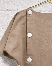 Vintage Dress in Beige and Black
