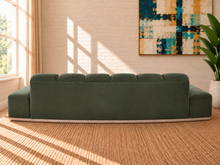 Jackie Velvet Sofa in Olive