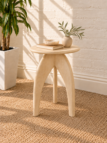 Jillian Side Table in Sand