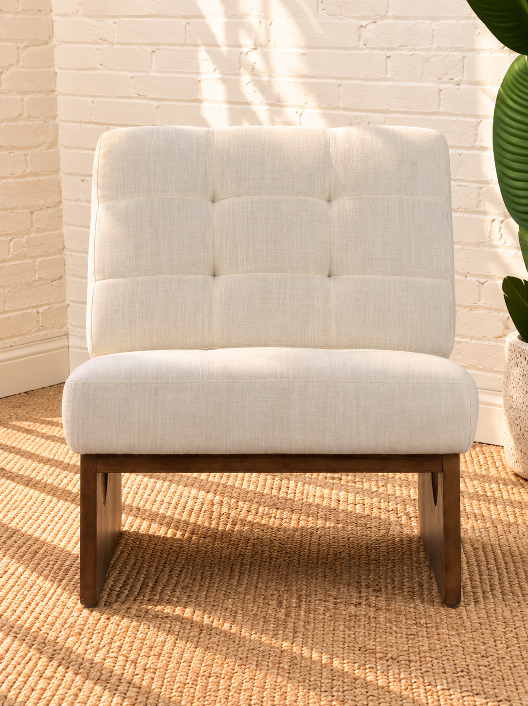 Karyl Accent Chair in Ivory