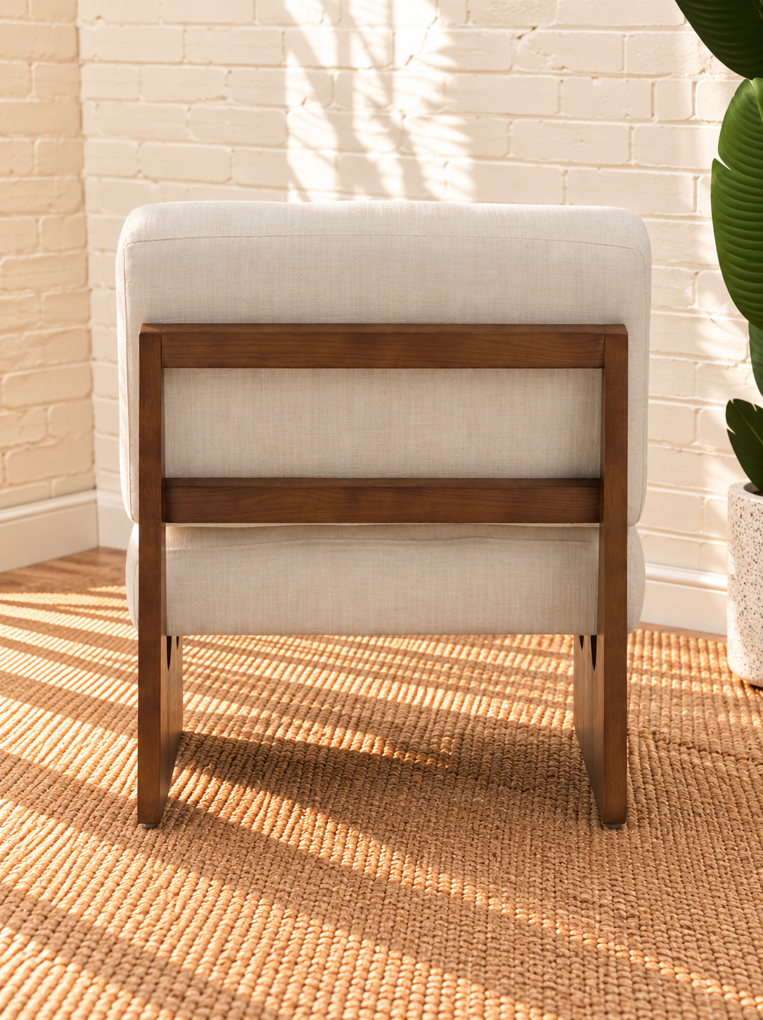 Karyl Accent Chair in Ivory